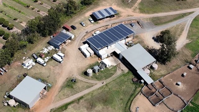 Drone flyover of Brisbane Valley Meats